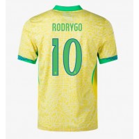 Brazil Rodrygo Goes #10 Replica Home Shirt Copa America 2024 Short Sleeve